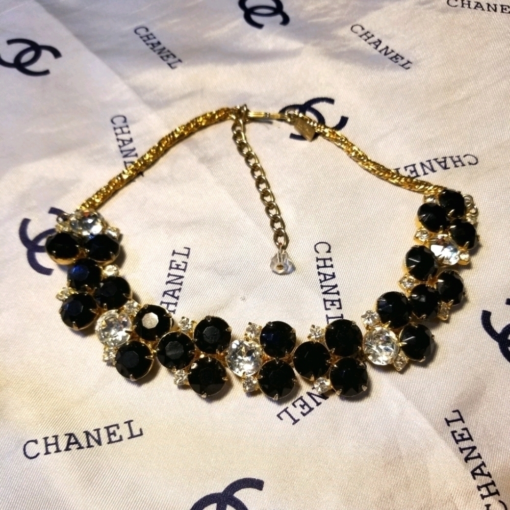 DESIGNER REINAD 5th Ave Crystal RS Necklace Vintage - Picture 2 of 8